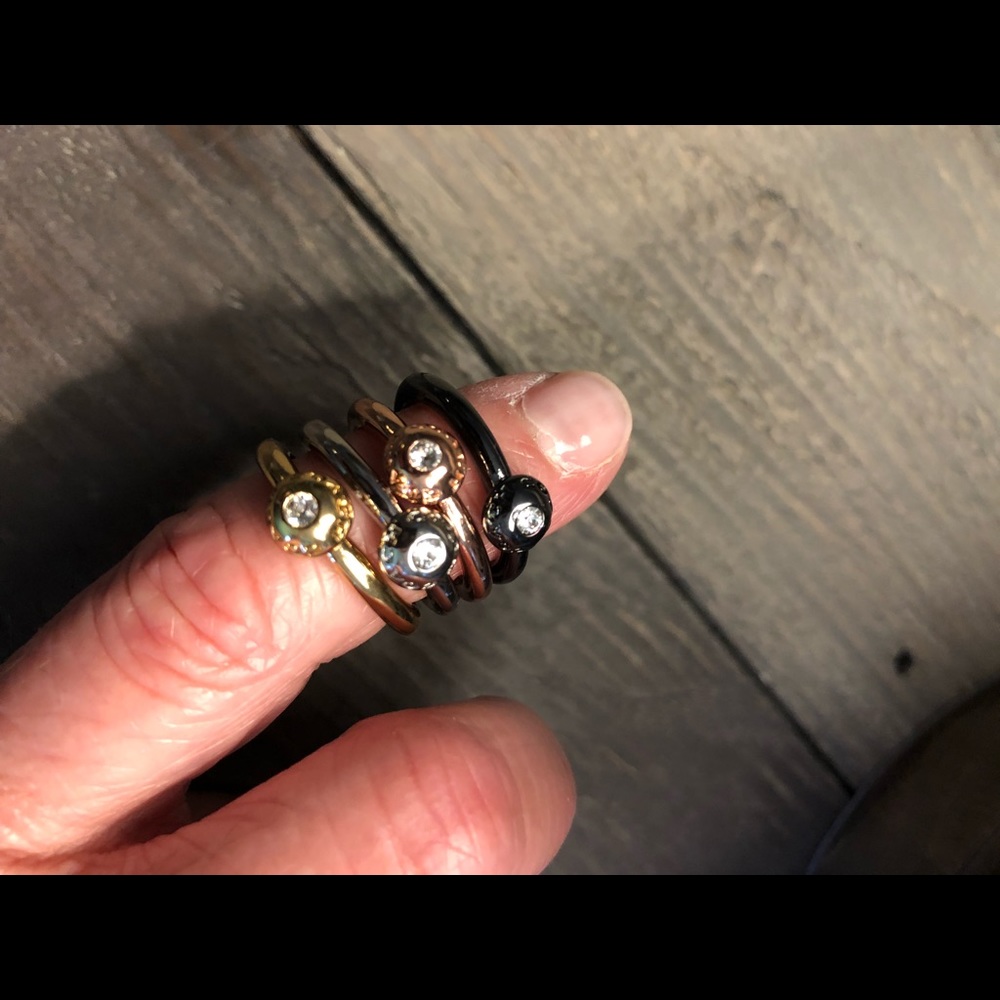 Coach 4 piece ring set
